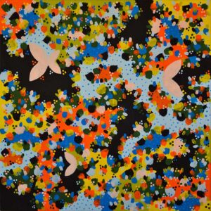 Invasion of butterflies/ Acrylic Painting